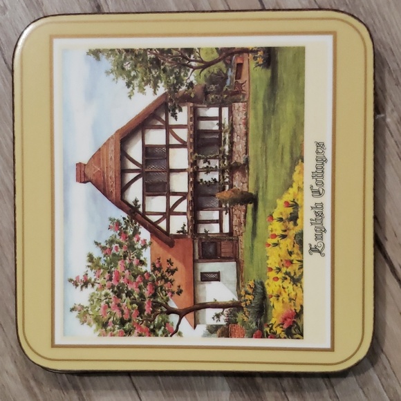 VINTAGE Pimpernel Old ENGLISH CORK COASTERS (6) SET - Picture 4 of 11